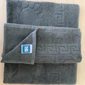 Коврик махровий "НІЖКИ" 50х70см 650 г/кв.м сірий